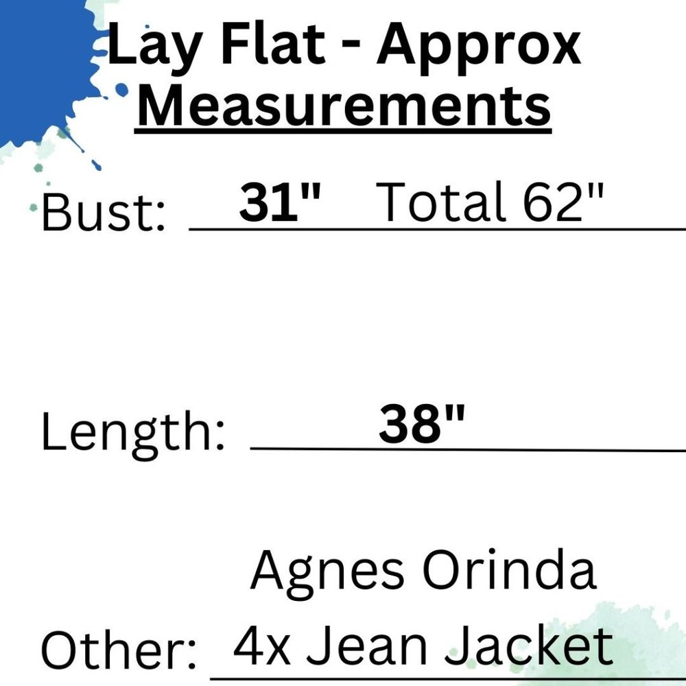 Agnes Orinda Denim Jacket Jean Shacket Size 4X Dark Blue RET $87.99 - Picture 7 of 16